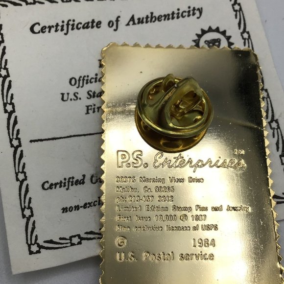 USPS Vintage Love Stamp Pin Authenticity Certificate, NEW - Picture 5 of 16